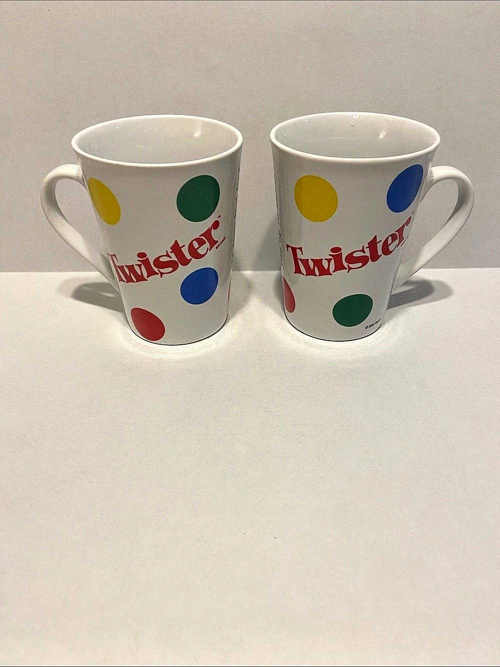 Twister Two-Mug Set White Multicolor Polka Dot